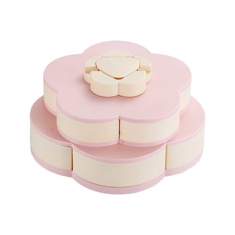 Plateau Snack Rotatif Lotus - 6 compartiments